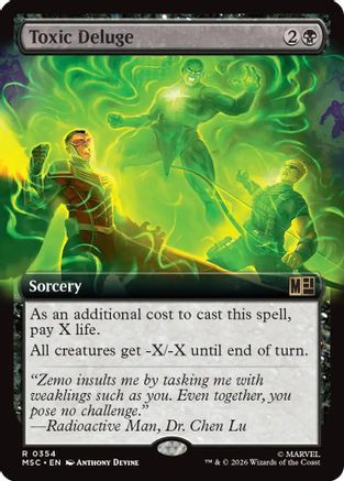 Toxic Deluge (Borderless)  [Commander: Marvel Super Heroes]