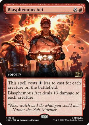 Blasphemous Act (Extended Art)  [Commander: Marvel Super Heroes]