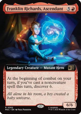 Franklin Richards, Ascendant (Extended Art)  [Commander: Marvel Super Heroes]