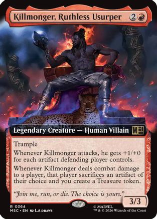 Killmonger, Ruthless Usurper (Extended Art)  [Commander: Marvel Super Heroes]