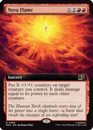 Nova Flame (Extended Art)  [Commander: Marvel Super Heroes] Foil