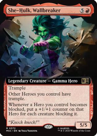 She-Hulk, Wallbreaker (Extended Art)  [Commander: Marvel Super Heroes]