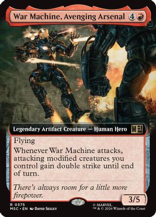 War Machine, Avenging Arsenal (Extended Art)  [Commander: Marvel Super Heroes] Foil