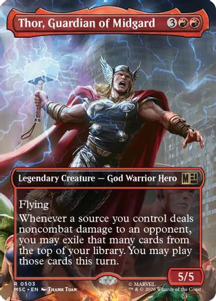 Thor, Guardian of Midgard (Borderless)  [Commander: Marvel Super Heroes]