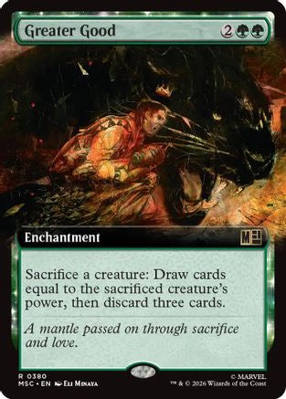 Greater Good (Extended Art)  [Commander: Marvel Super Heroes] Foil