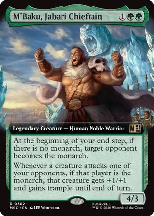 M'Baku, Jabari Chieftain (Extended Art)  [Commander: Marvel Super Heroes] Foil