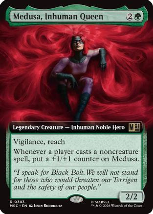 Medusa, Inhuman Queen (Extended Art)  [Commander: Marvel Super Heroes] Foil
