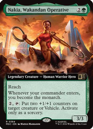 Nakia, Wakandan Operative (Extended Art)  [Commander: Marvel Super Heroes] Foil