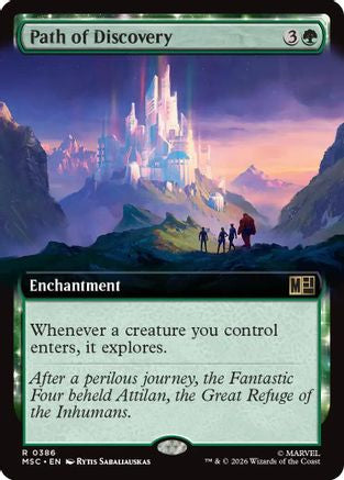 Path of Discovery (Extended Art)  [Commander: Marvel Super Heroes] Foil