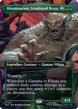 Abomination, Irradiated Brute (Borderless)  [Commander: Marvel Super Heroes]