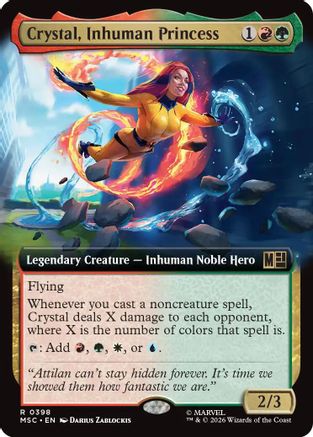 Crystal, Inhuman Princess (Extended Art)  [Commander: Marvel Super Heroes] Foil