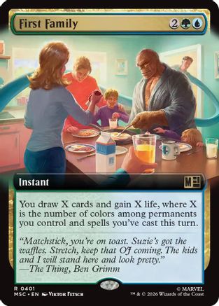 First Family (Extended Art)  [Commander: Marvel Super Heroes]