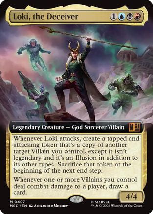 Loki, the Deceiver (Extended Art)  [Commander: Marvel Super Heroes] Foil