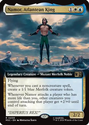 Namor, Atlantean King (Extended Art)  [Commander: Marvel Super Heroes]