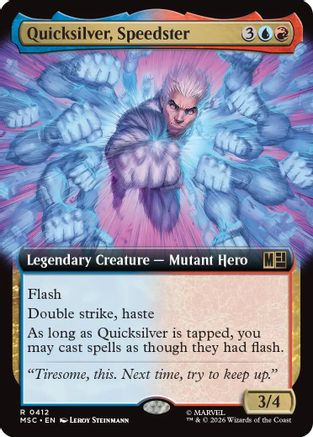 Quicksilver, Speedster (Extended Art)  [Commander: Marvel Super Heroes]
