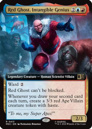 Red Ghost, Intangible Genius (Extended Art)  [Commander: Marvel Super Heroes] Foil
