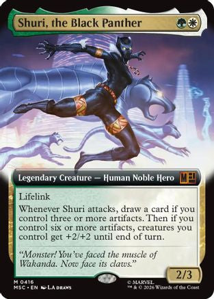 Shuri, the Black Panther (Extended Art)  [Commander: Marvel Super Heroes] Foil