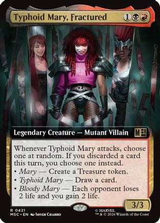 Typhoid Mary, Fractured (Extended Art)  [Commander: Marvel Super Heroes]
