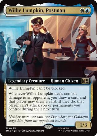 Willie Lumpkin, Postman (Extended Art)  [Commander: Marvel Super Heroes] Foil