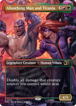 Absorbing Man and Titania (Borderless)  [Commander: Marvel Super Heroes]