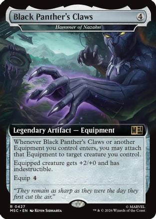 Black Panther's Claws (Extended Art)  [Commander: Marvel Super Heroes] Foil