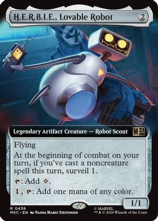 H.E.R.B.I.E., Lovable Robot (Extended Art)  [Commander: Marvel Super Heroes]