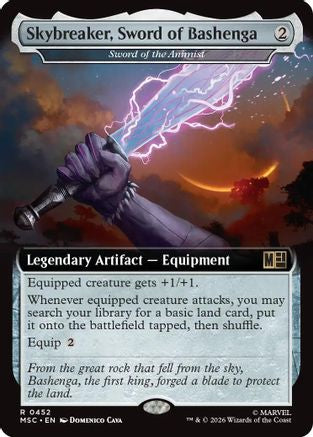 Skybreaker, Sword of Bashenga - Sword of the Animist (Extended Art)  [Commander: Marvel Super Heroes]