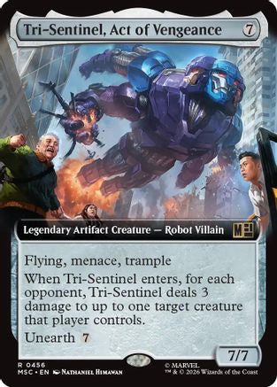Tri-Sentinel, Act of Vengeance (Extended Art)  [Commander: Marvel Super Heroes] Foil