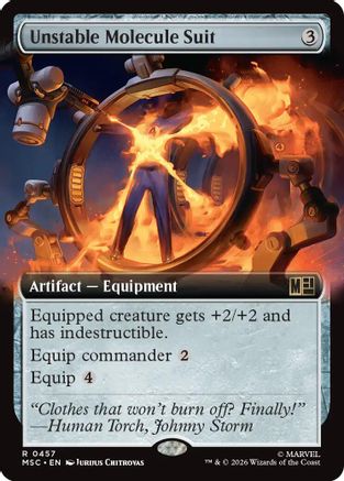 Unstable Molecule Suit (Extended Art)  [Commander: Marvel Super Heroes]