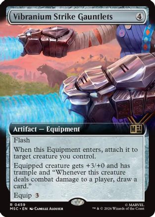 Vibranium Strike Gauntlets (Extended Art)  [Commander: Marvel Super Heroes] Foil