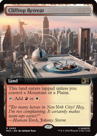 Clifftop Retreat (Extended Art)  [Commander: Marvel Super Heroes]