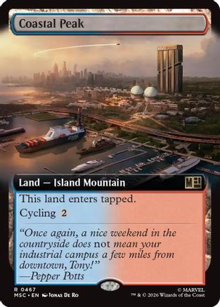 Coastal Peak (Extended Art)  [Commander: Marvel Super Heroes]