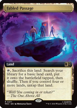 Fabled Passage (Extended Art)  [Commander: Marvel Super Heroes] Foil