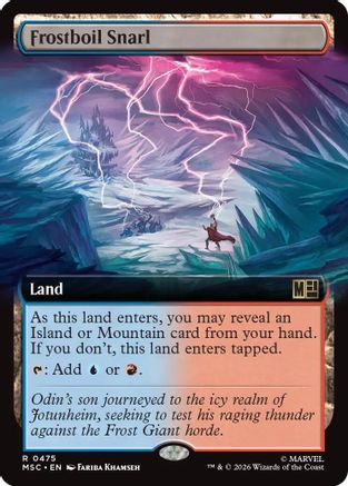 Frostboil Snarl (Extended Art)  [Commander: Marvel Super Heroes] Foil