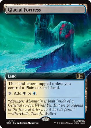 Glacial Fortress (Extended Art)  [Commander: Marvel Super Heroes] Foil