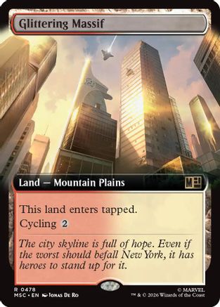 Glittering Massif (Extended Art)  [Commander: Marvel Super Heroes] Foil