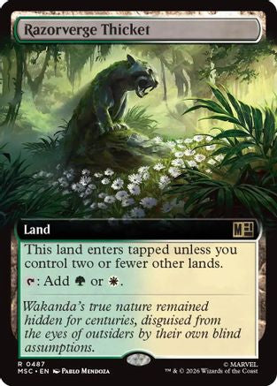 Razorverge Thicket (Extended Art)  [Commander: Marvel Super Heroes] Foil