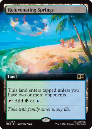 Rejuvenating Springs (Extended Art)  [Commander: Marvel Super Heroes] Foil