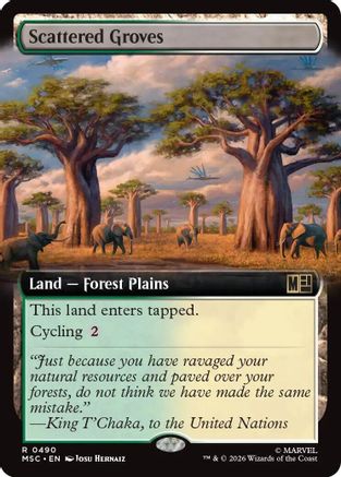 Scattered Groves (Extended Art)  [Commander: Marvel Super Heroes] Foil
