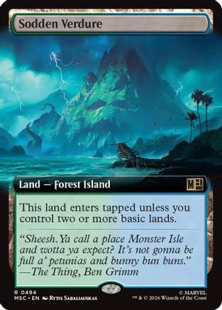 Sodden Verdure (Extended Art)  [Commander: Marvel Super Heroes]