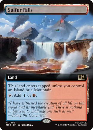 Sulfur Falls (Extended Art)  [Commander: Marvel Super Heroes] Foil