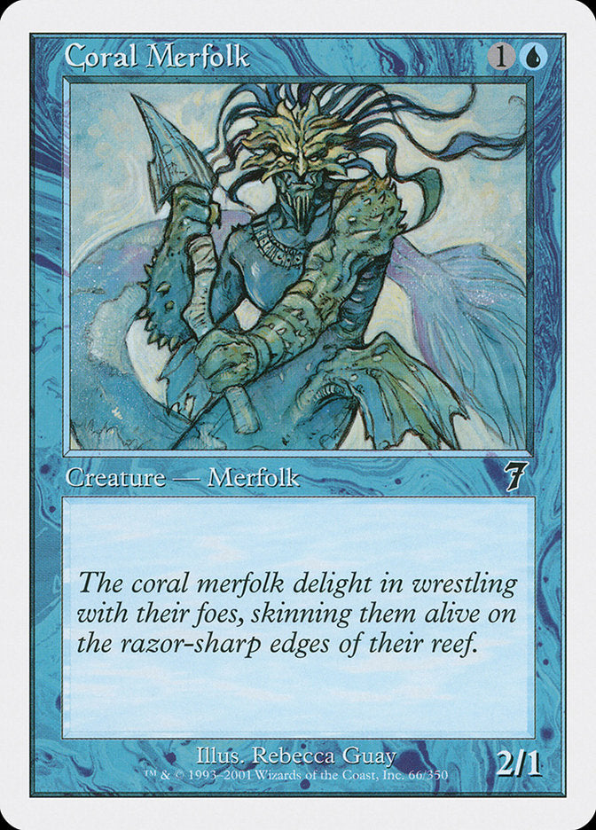 Coral Merfolk [Seventh Edition] Foil