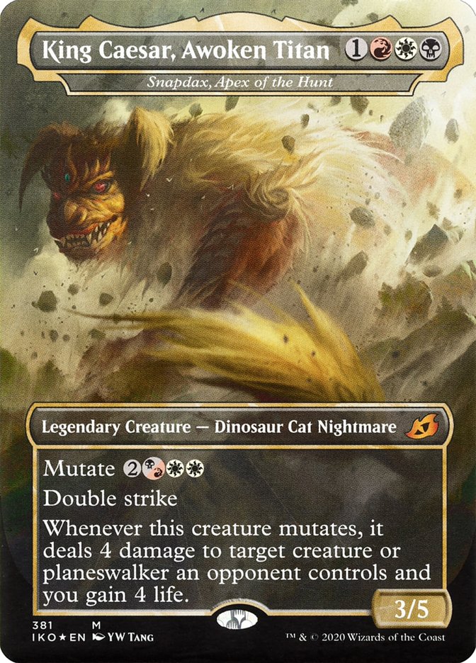 Snapdax, Apex of the Hunt - King Caesar, Awoken Titan (Godzilla Series) [Ikoria: Lair of Behemoths] Foil