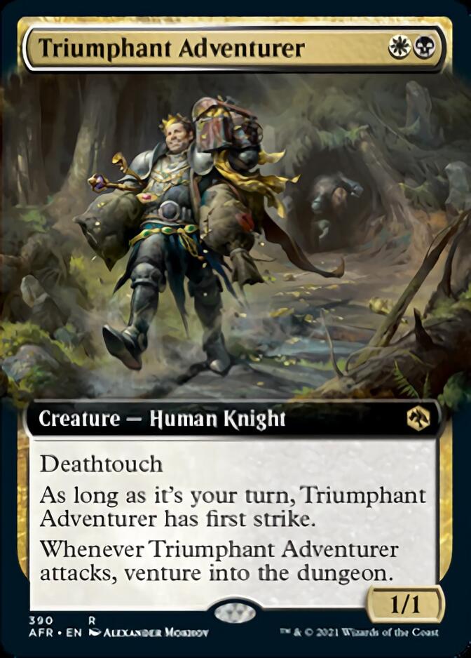 Triumphant Adventurer (Extended Art) [Dungeons & Dragons: Adventures in the Forgotten Realms] Foil