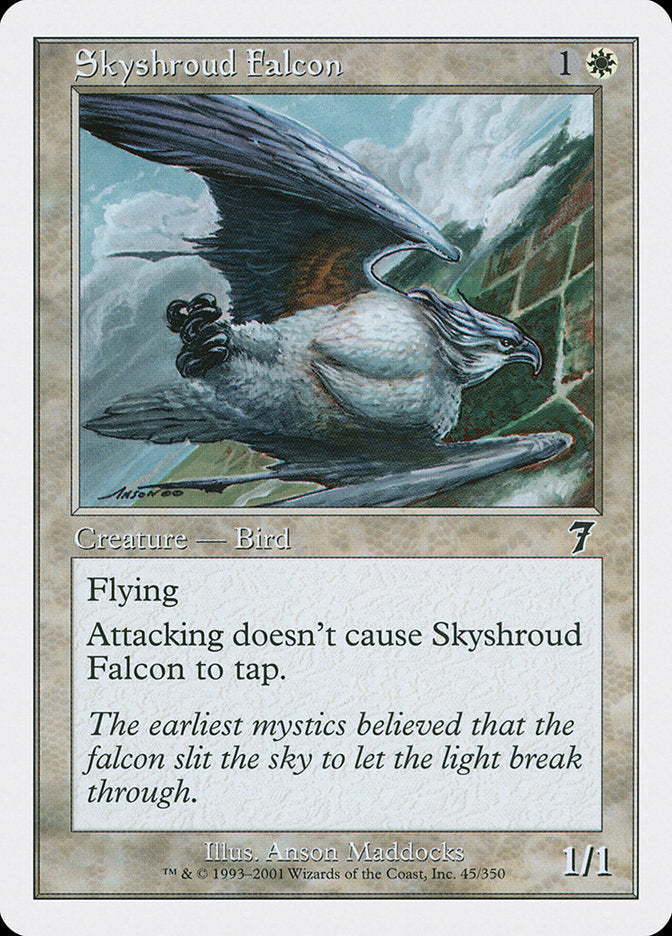 Skyshroud Falcon [Seventh Edition] Foil