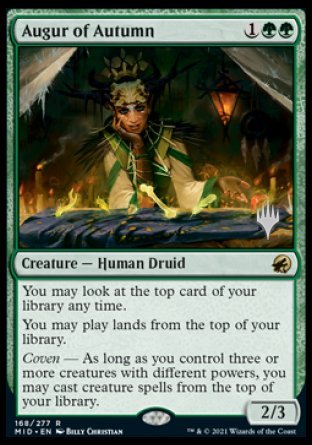 Augur of Autumn (Promo Pack) [Innistrad: Midnight Hunt Promos] Foil