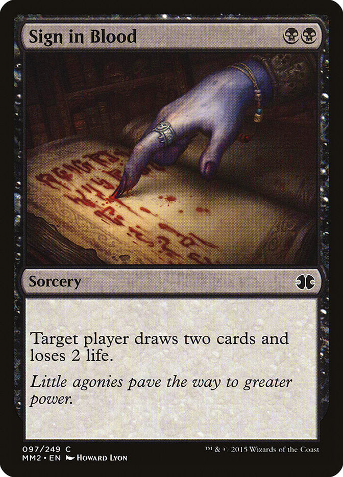 Sign in Blood [Modern Masters 2015] Foil