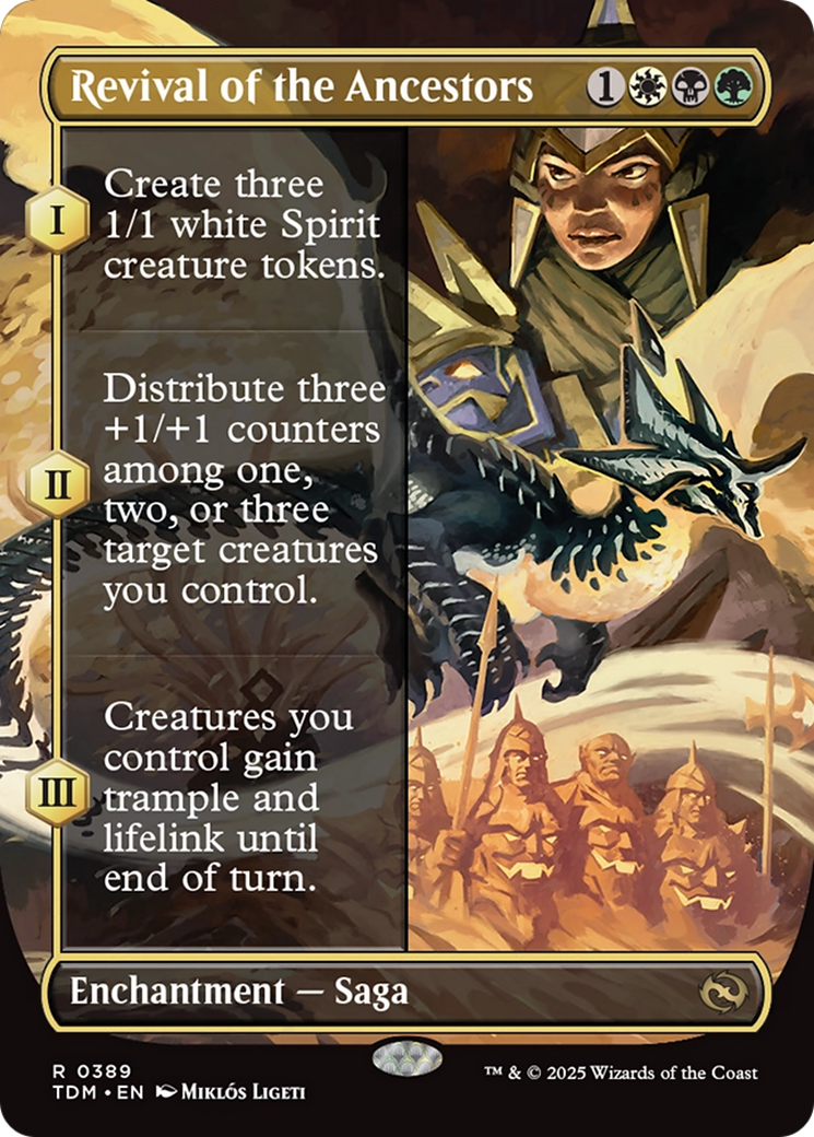 Revival of the Ancestors (Borderless) [Tarkir: Dragonstorm] Foil