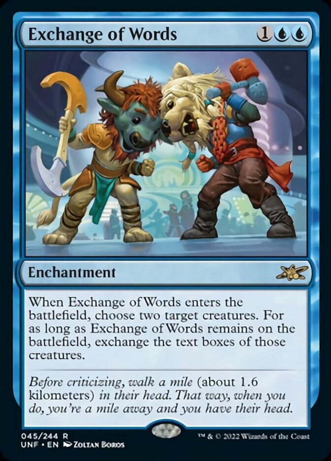 Exchange of Words [Unfinity] Foil