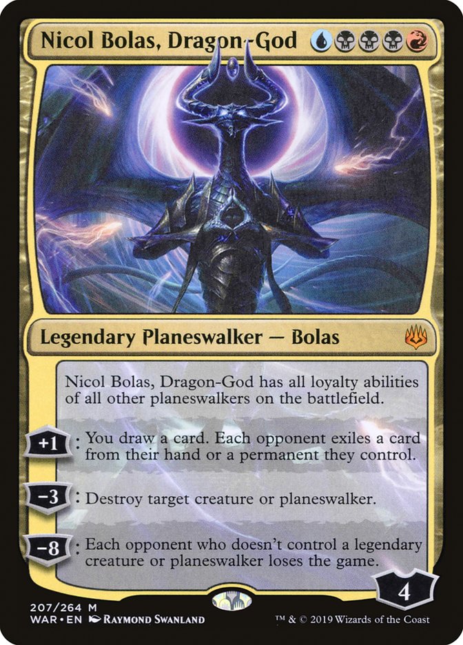 Nicol Bolas, Dragon-God [War of the Spark] Foil